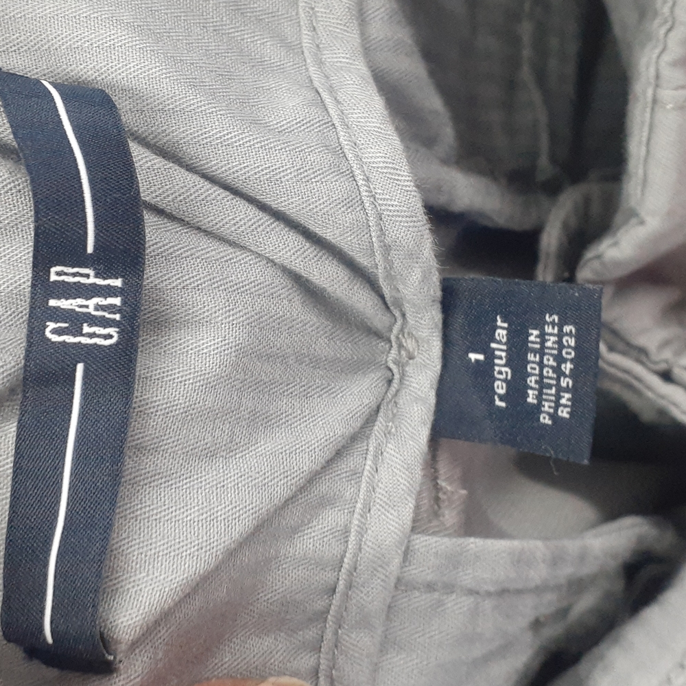 GAP Wearlight Gray  Tie-Waist Wide-Leg Pants size 1 ? - Picture 4 of 5